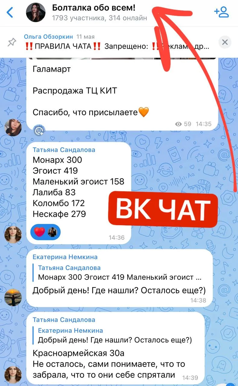 Изображение из сообщения канала