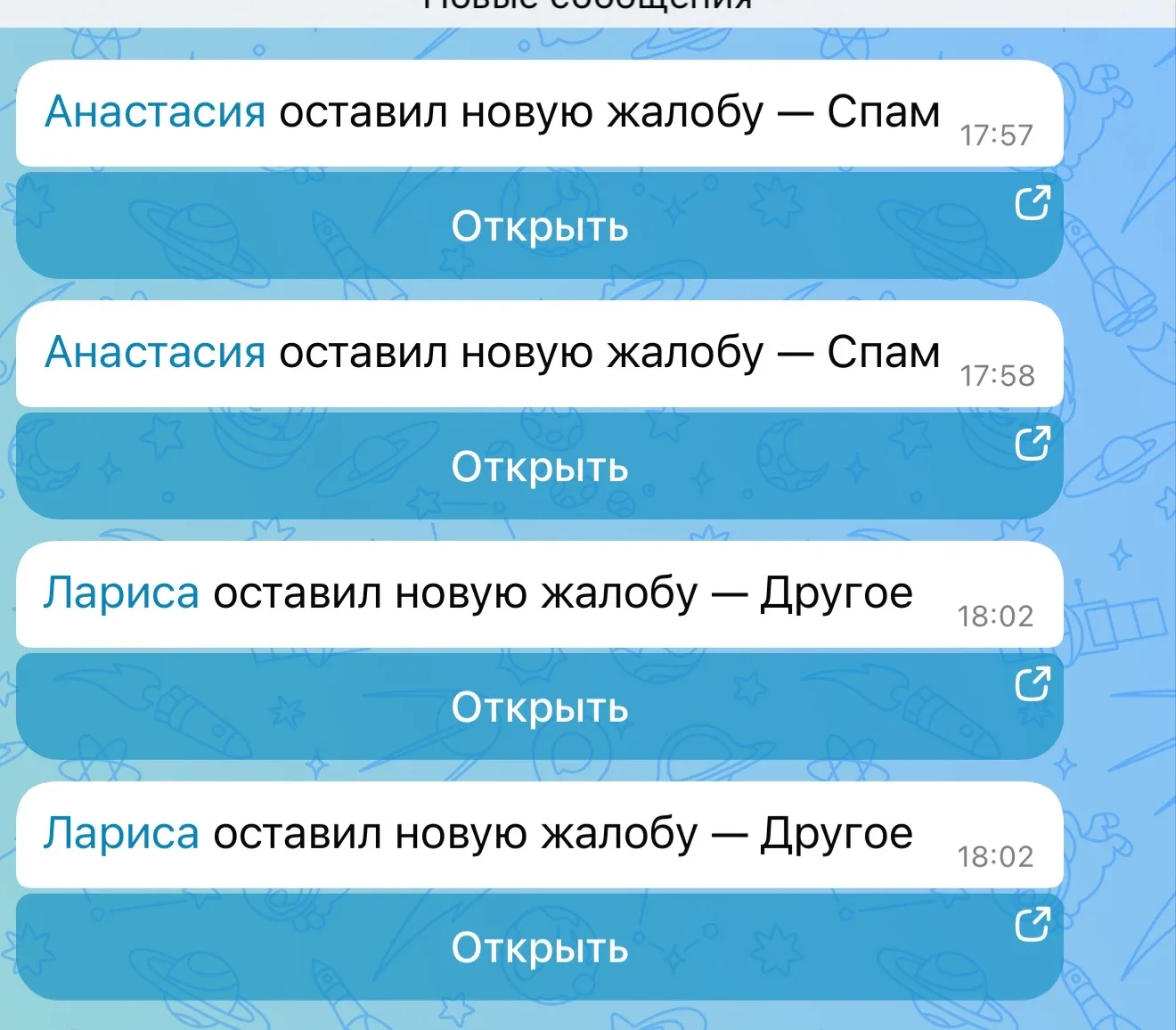 Изображение из сообщения канала