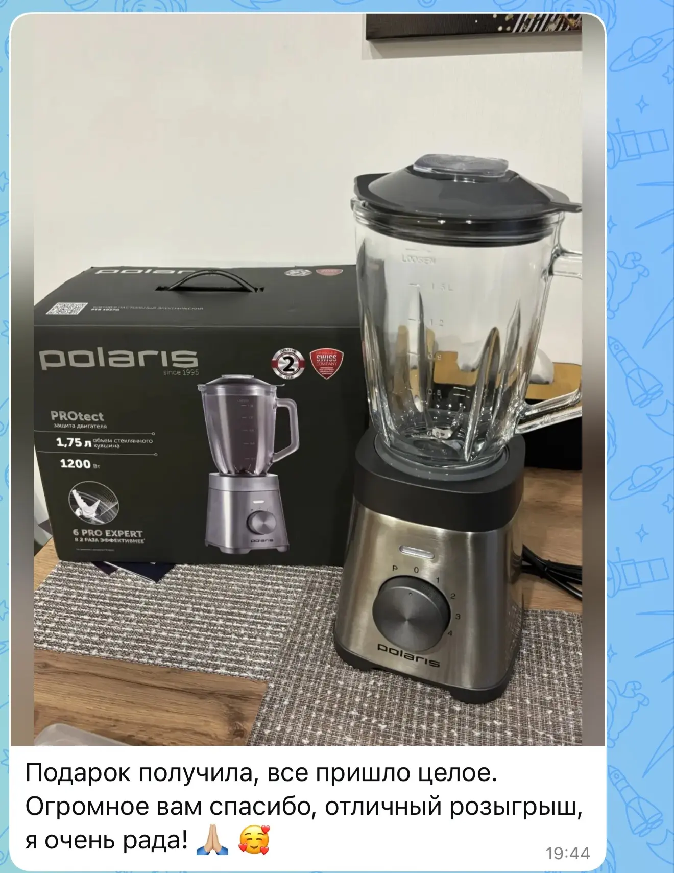 Изображение из сообщения канала