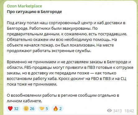 Изображение из сообщения канала