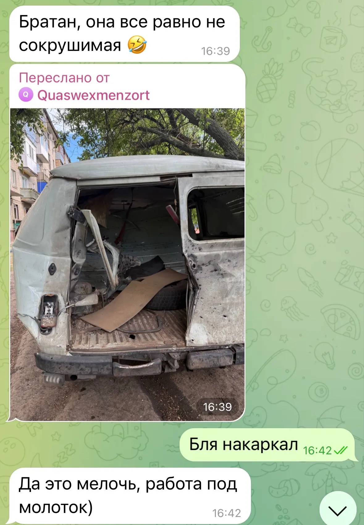 Изображение из сообщения канала