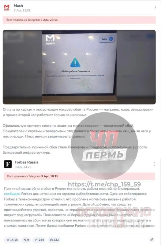 Изображение из сообщения канала