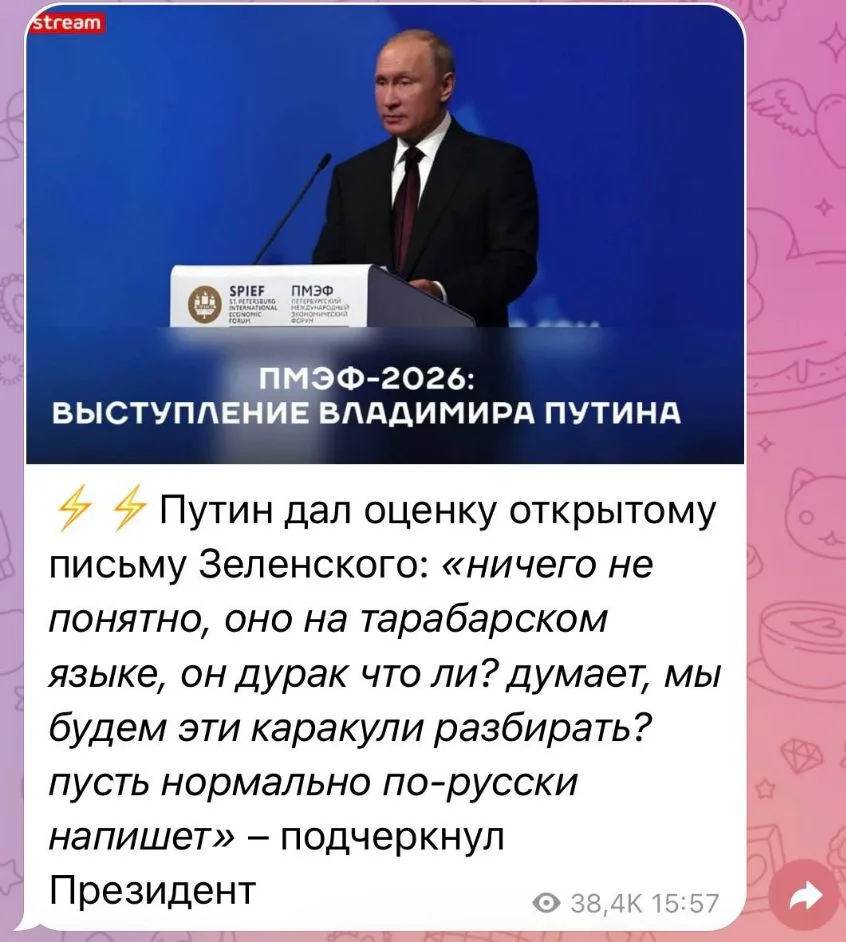 Изображение из сообщения канала