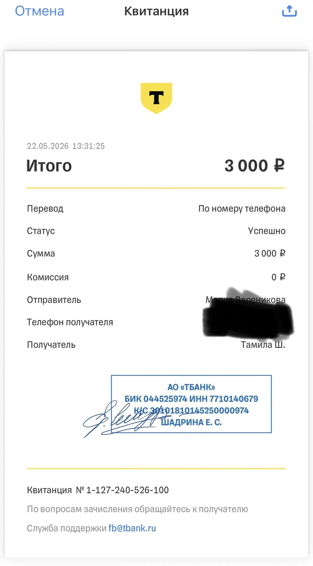 Изображение из сообщения канала