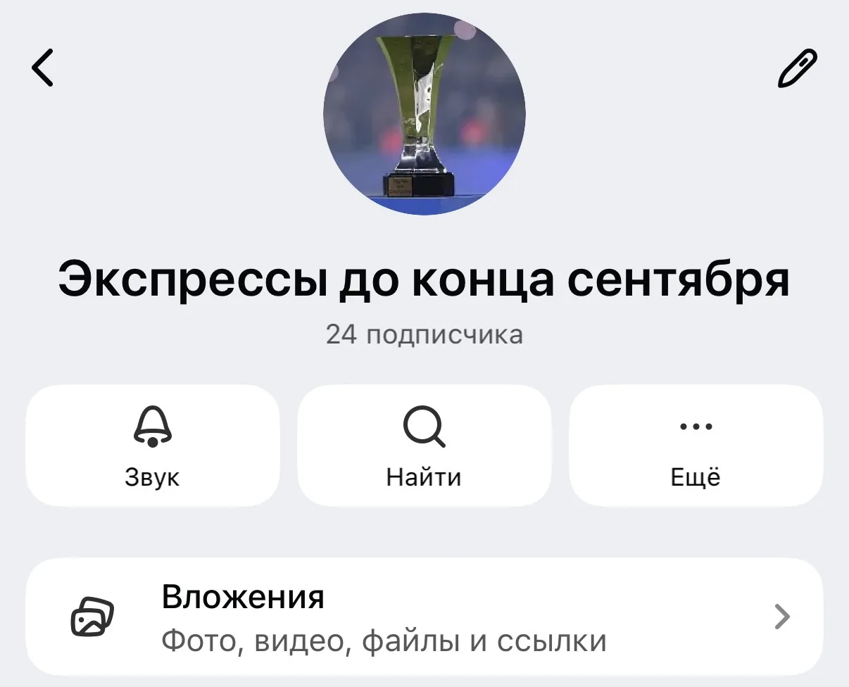 Изображение из сообщения канала