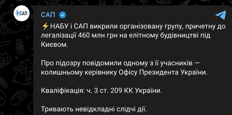Изображение из сообщения канала