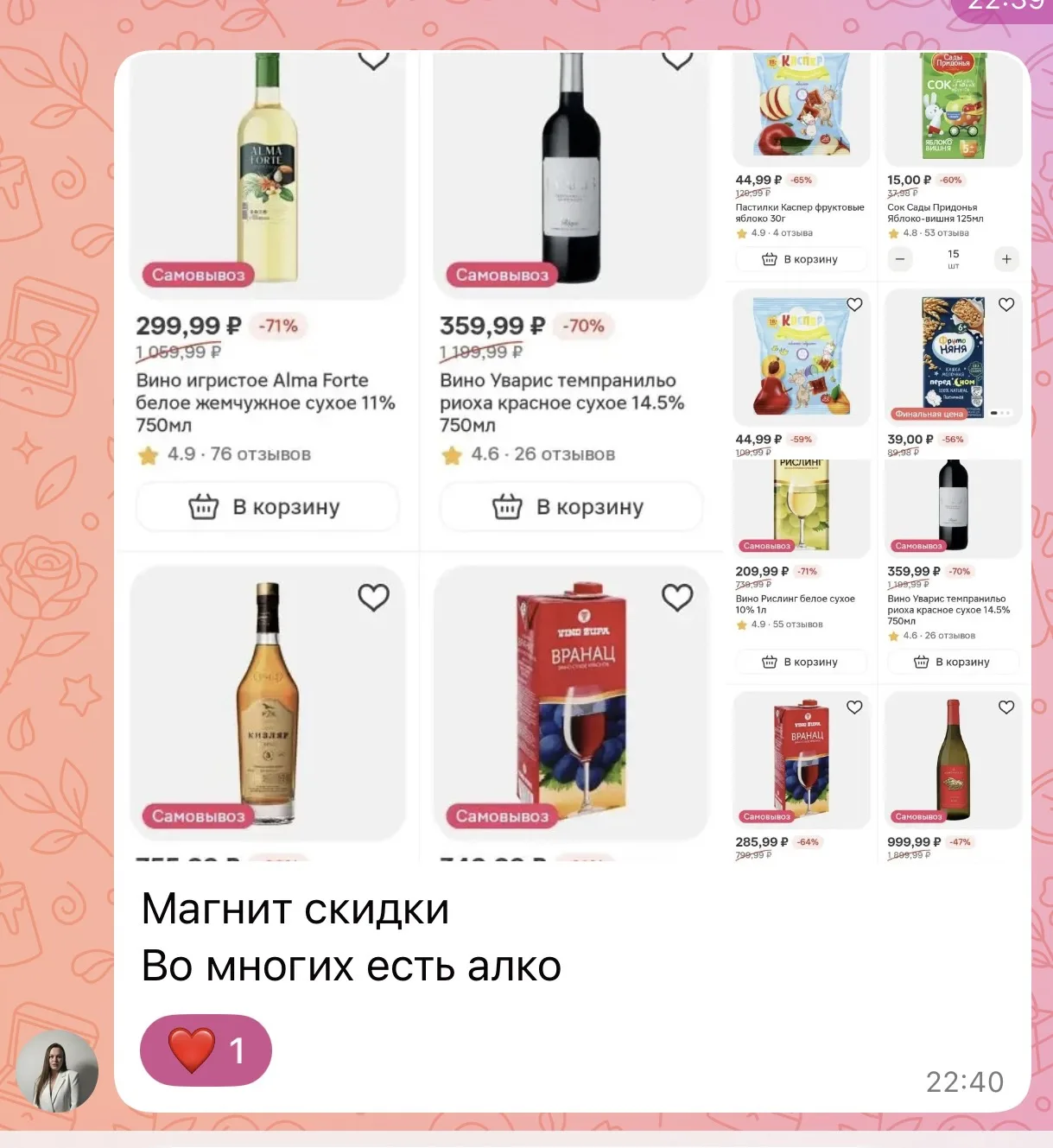 Изображение из сообщения канала