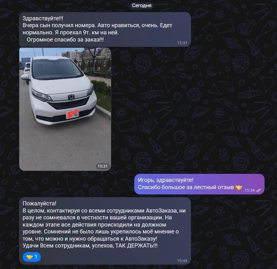 Изображение из сообщения канала