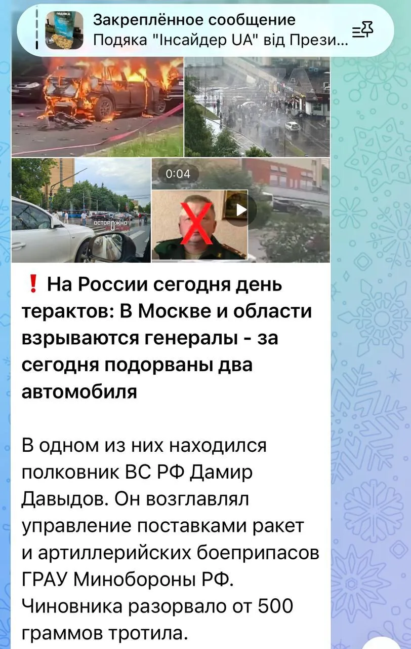 Изображение из сообщения канала