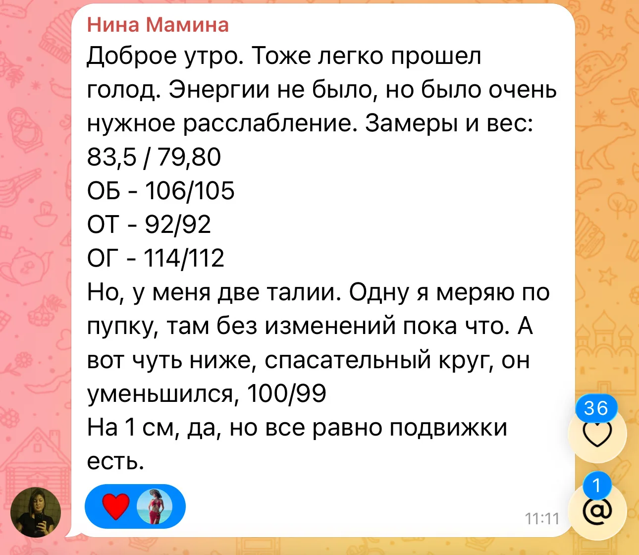 Изображение из сообщения канала