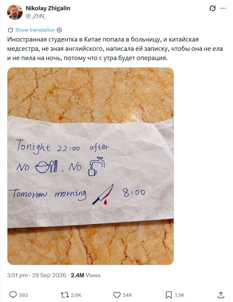 Изображение из сообщения канала