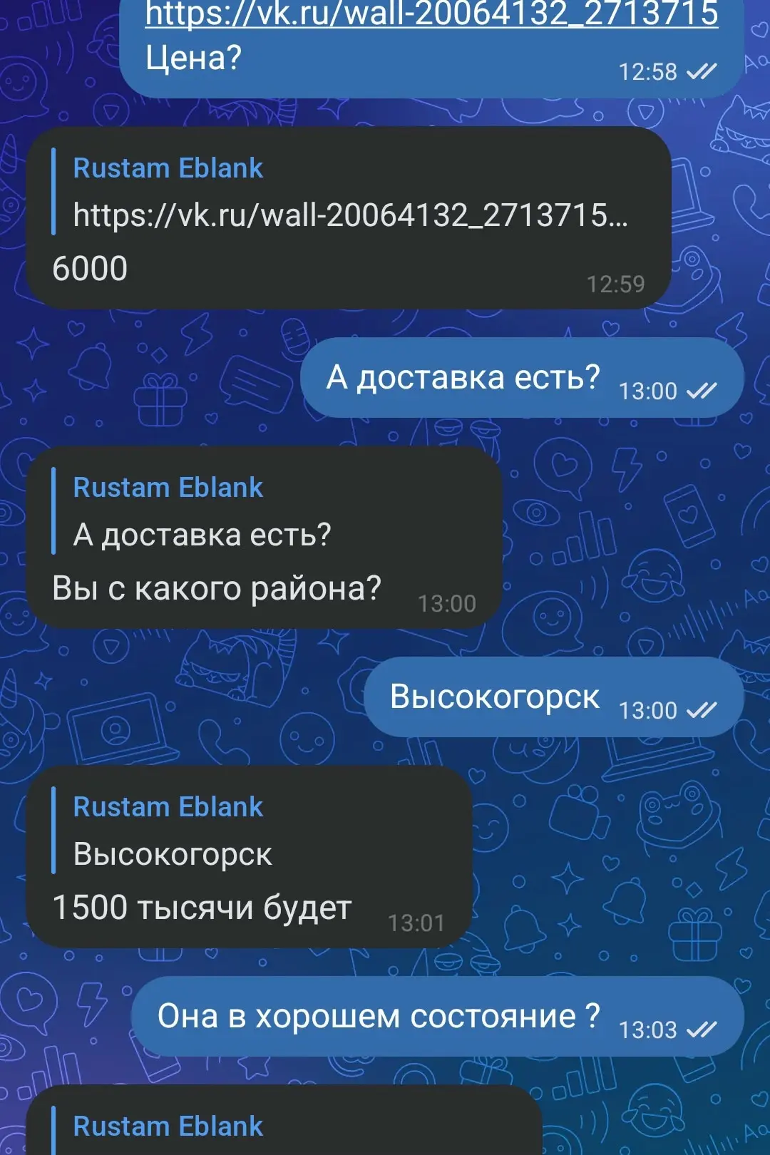 Изображение из сообщения канала