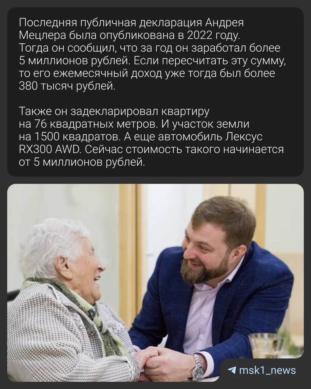 Изображение из сообщения канала