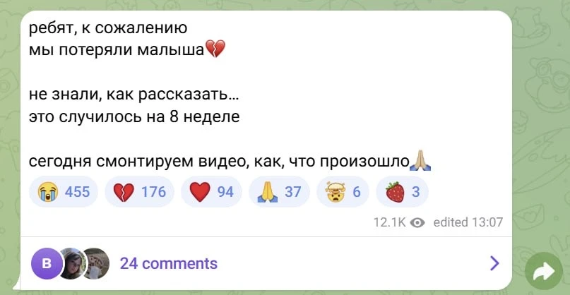 Изображение из сообщения канала
