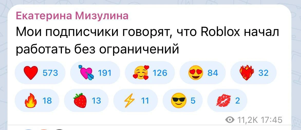 Изображение из сообщения канала