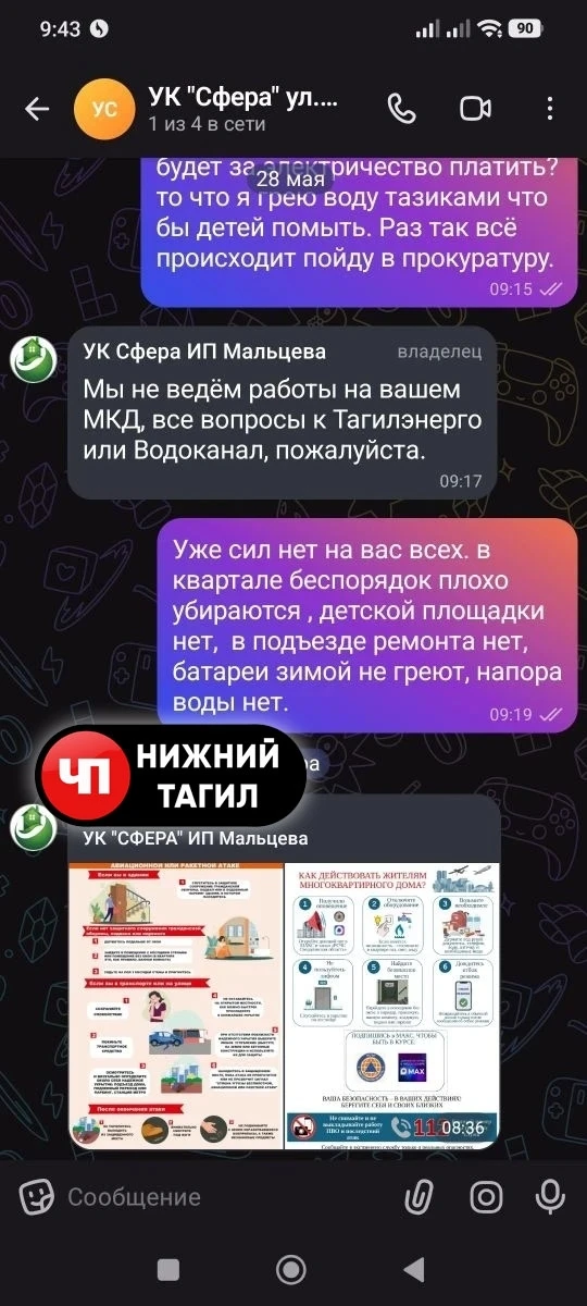 Изображение из сообщения канала