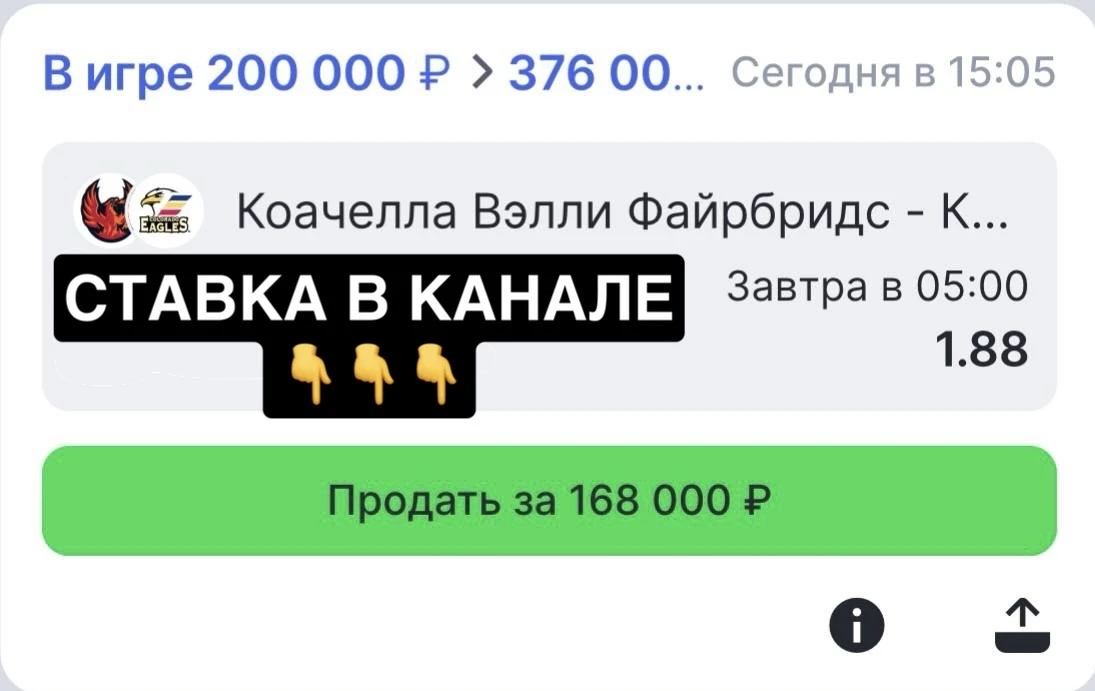 Изображение из сообщения канала