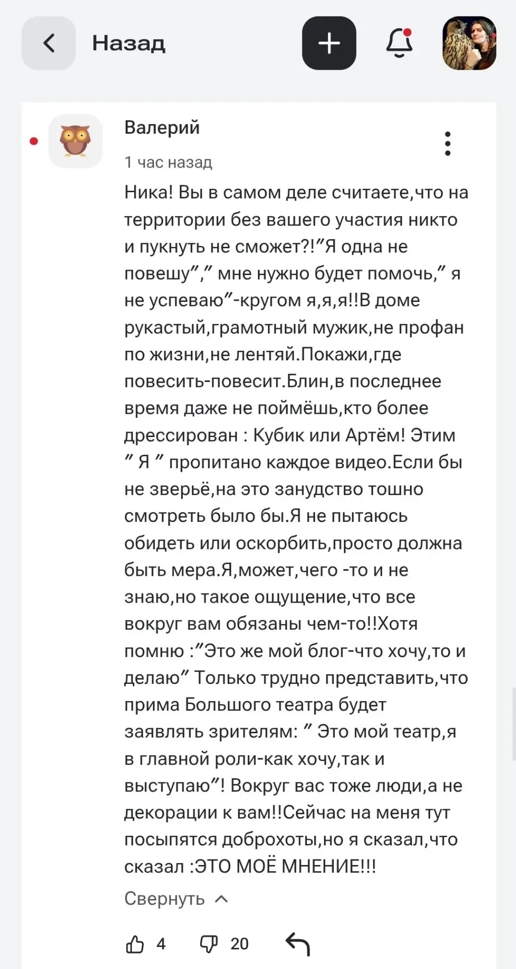 Изображение из сообщения канала