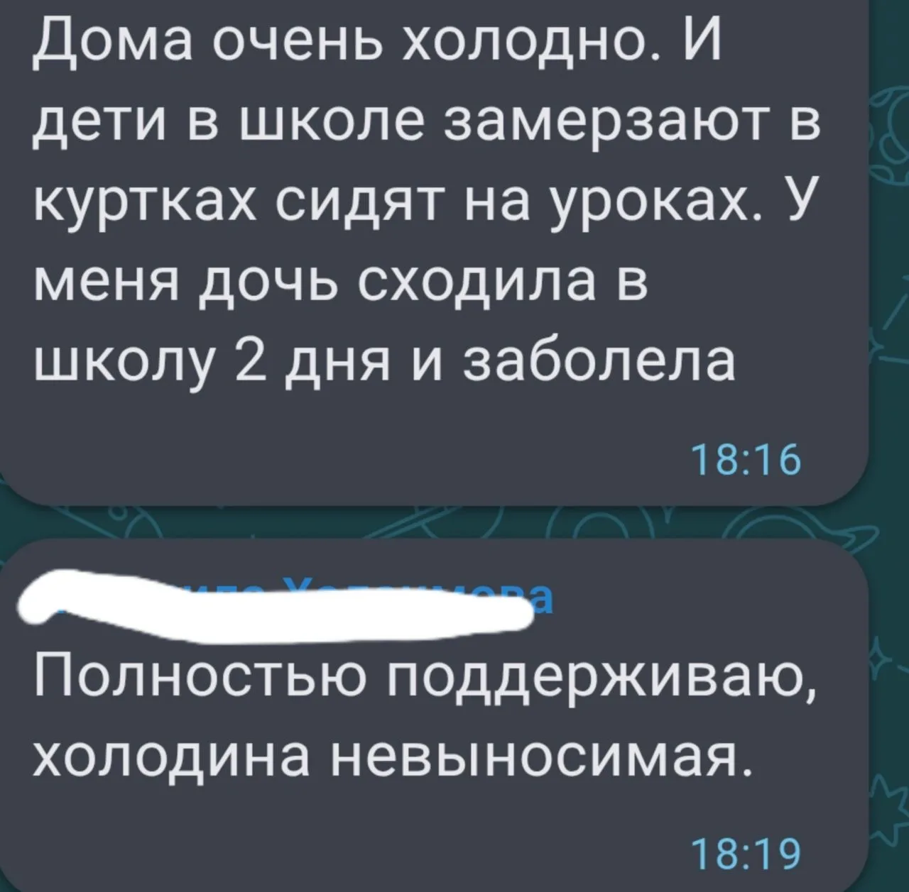 Изображение из сообщения канала
