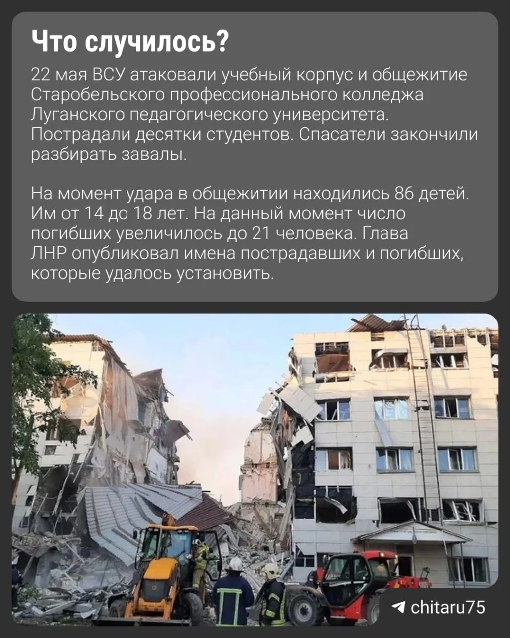 Изображение из сообщения канала
