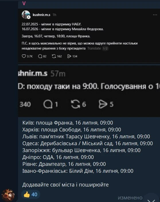 Изображение из сообщения канала