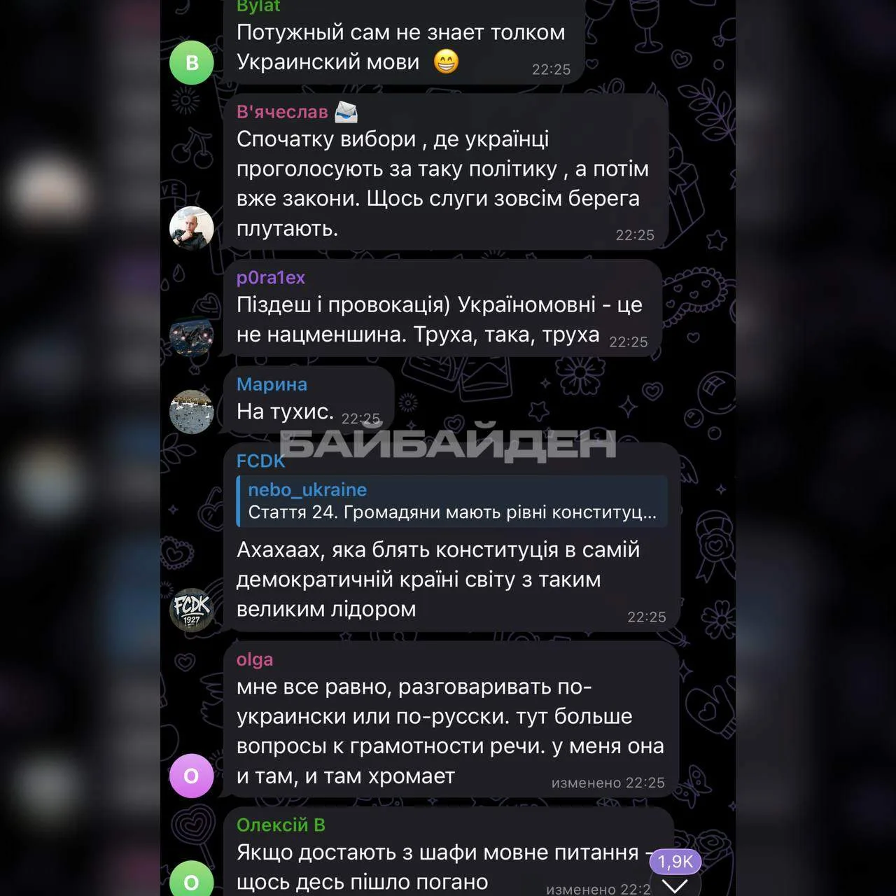 Изображение из сообщения канала