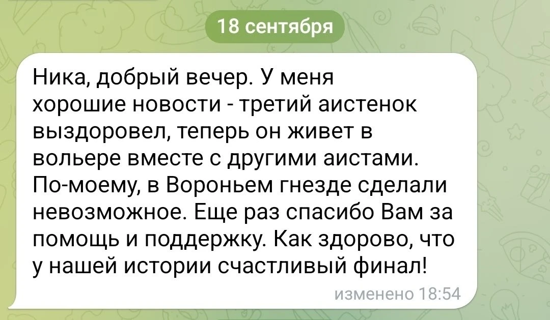 Изображение из сообщения канала