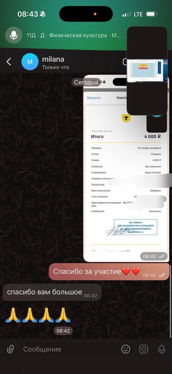 Изображение из сообщения канала
