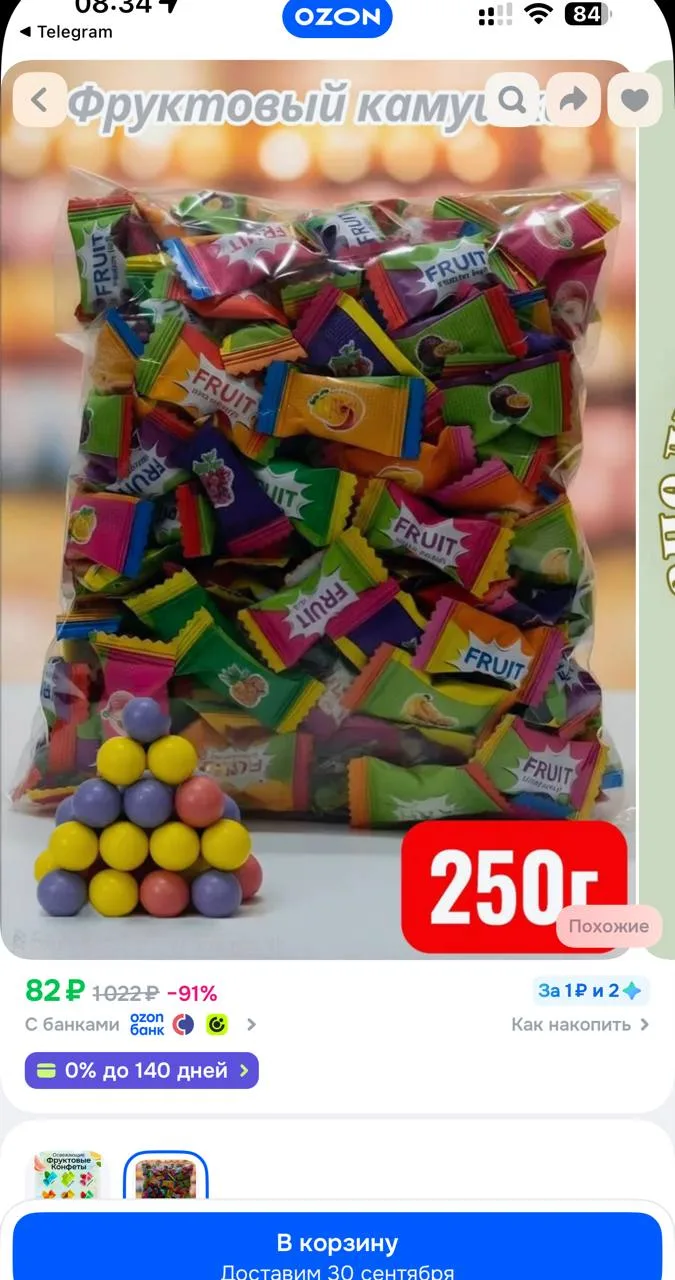 Изображение из сообщения канала