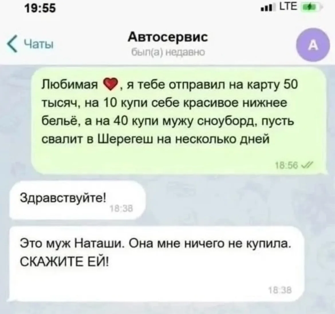 Изображение из сообщения канала