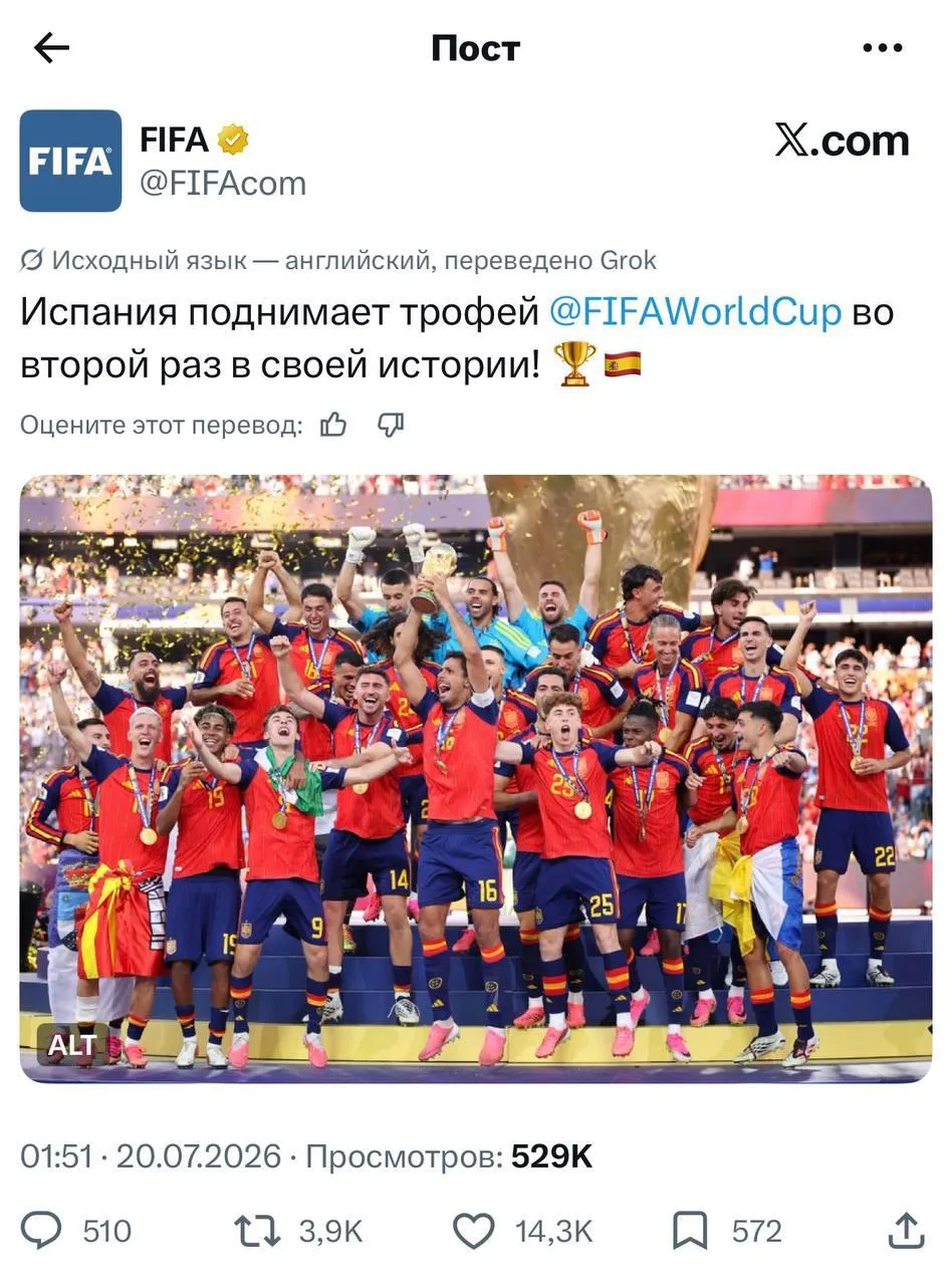Изображение из сообщения канала