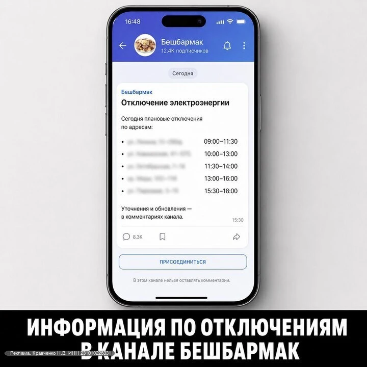 Изображение из сообщения канала