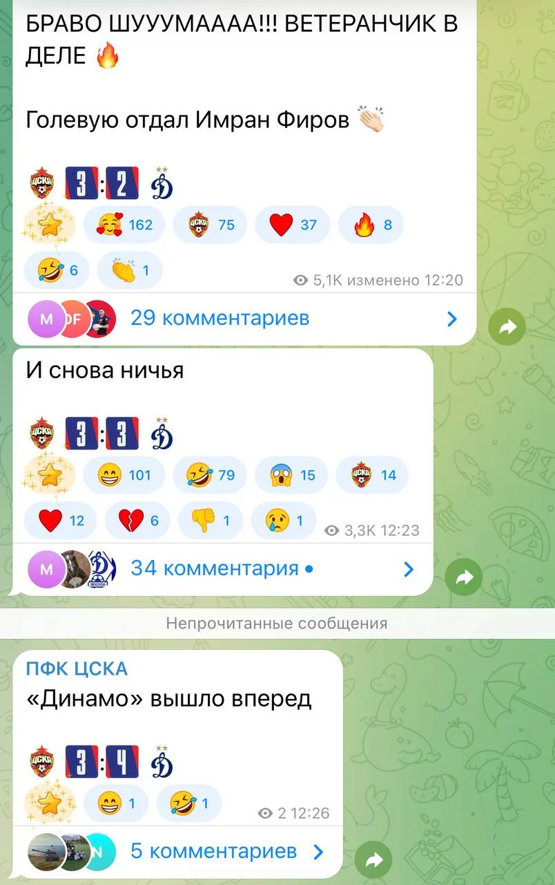 Изображение из сообщения канала