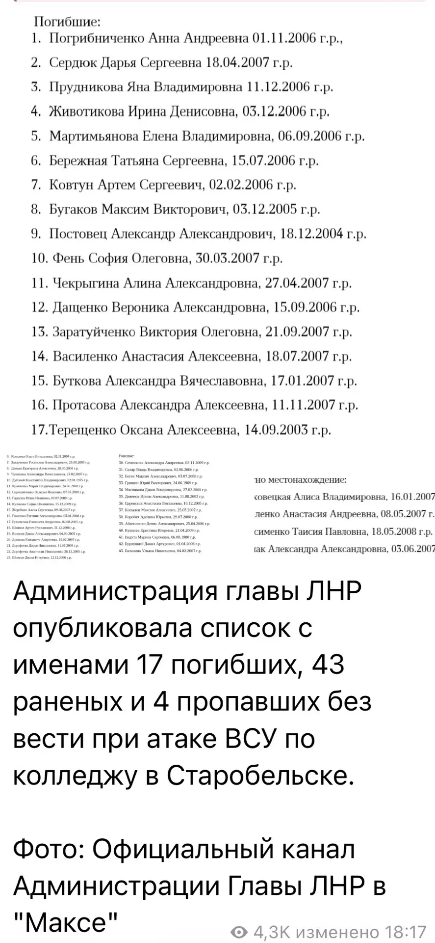 Изображение из сообщения канала
