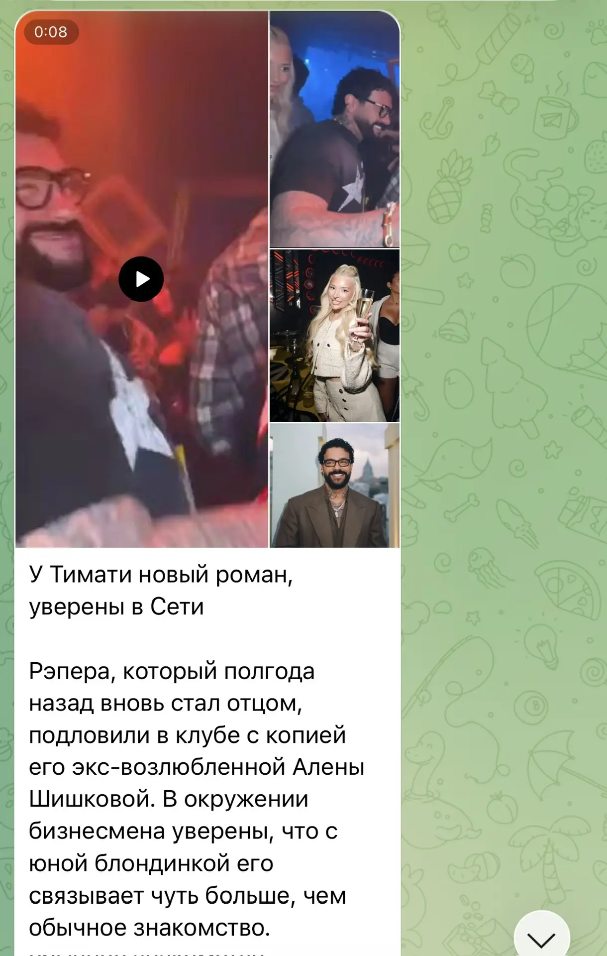 Изображение из сообщения канала