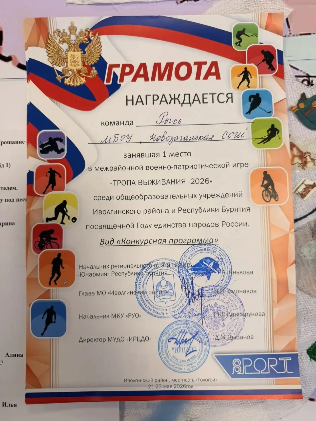 Изображение из сообщения канала