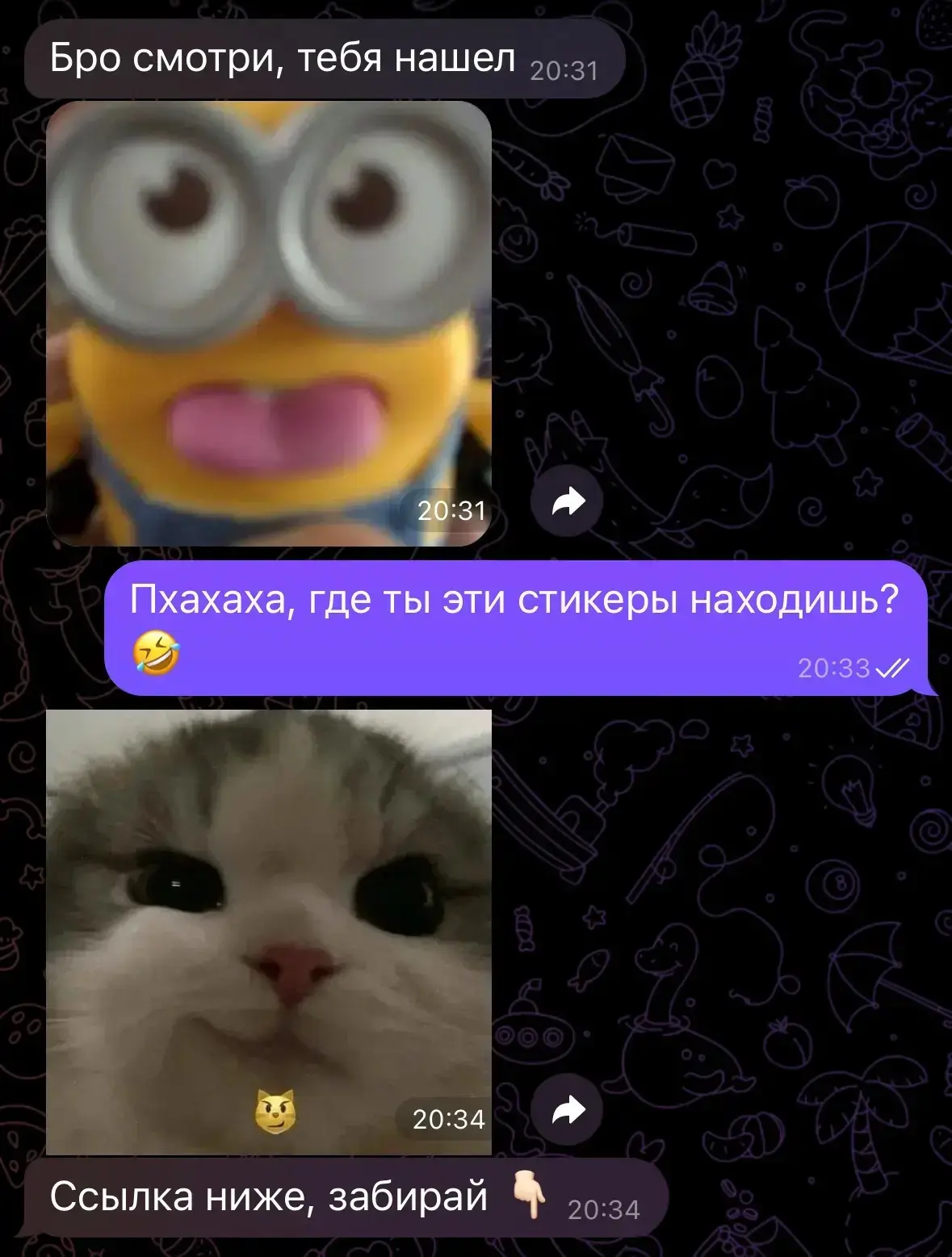 Изображение из сообщения канала