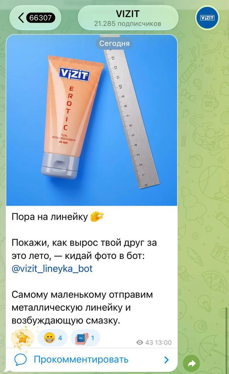 Изображение из сообщения канала