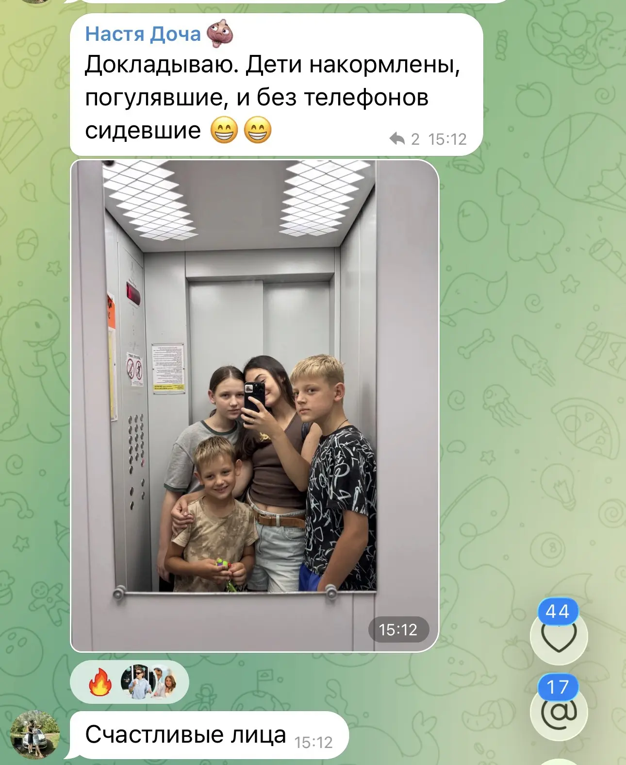 Изображение из сообщения канала