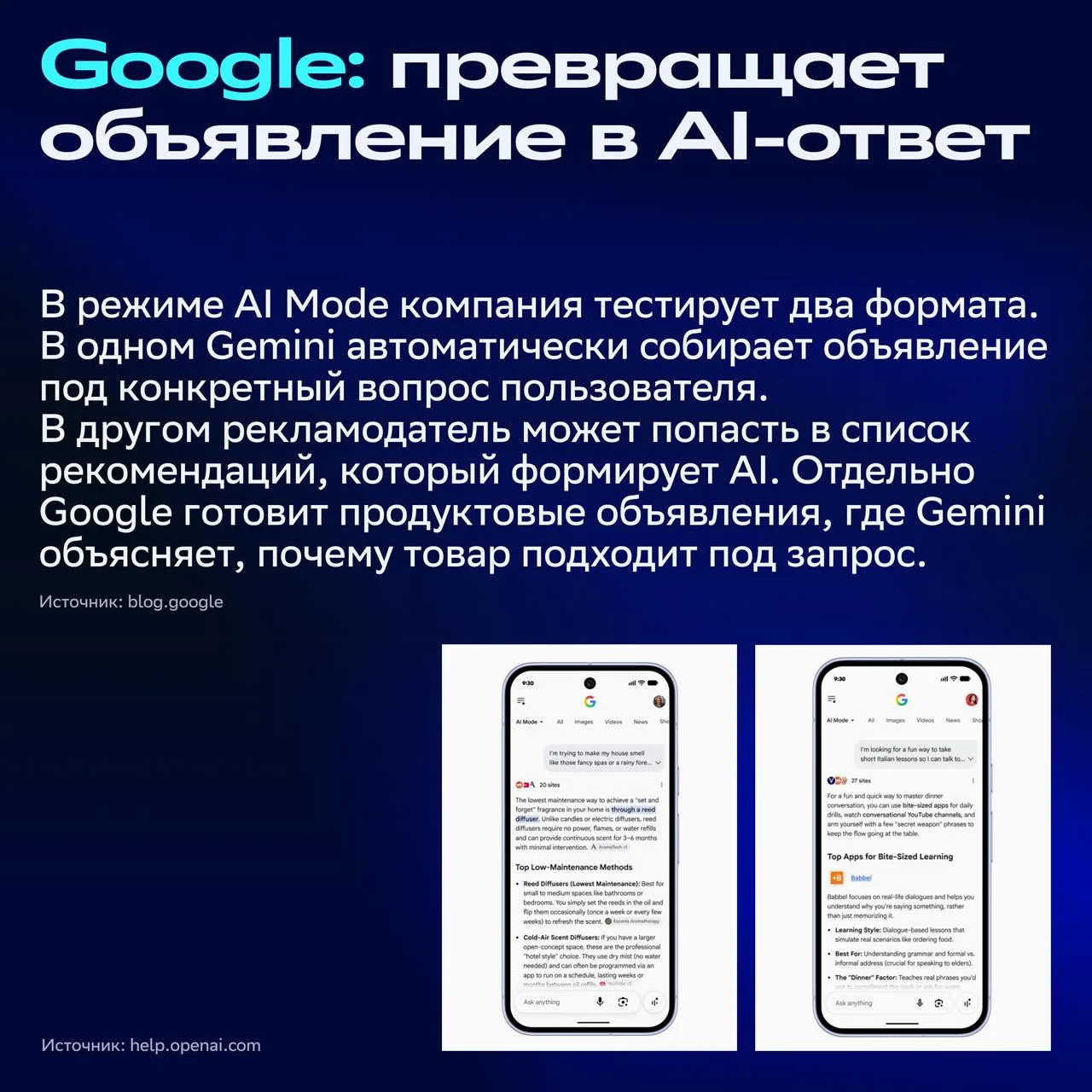 Изображение из сообщения канала