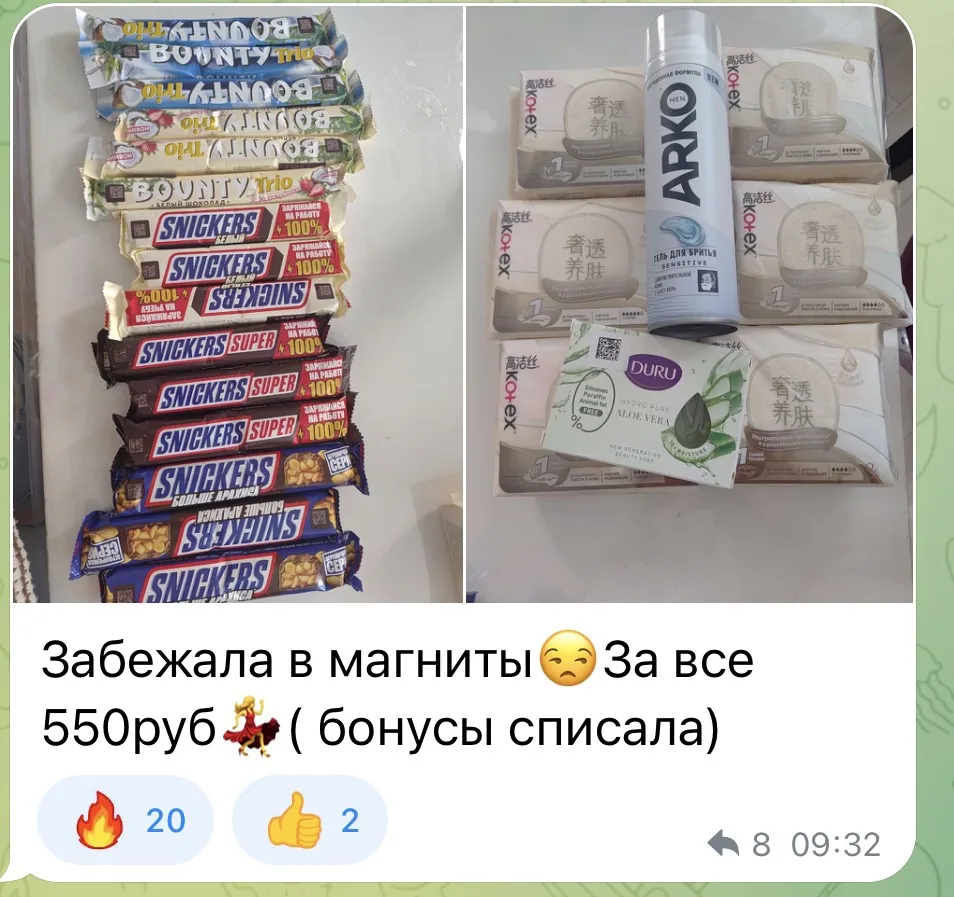 Изображение из сообщения канала