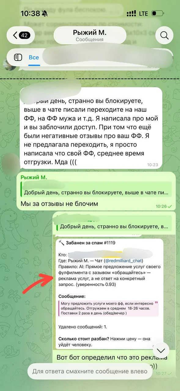 Изображение из сообщения канала