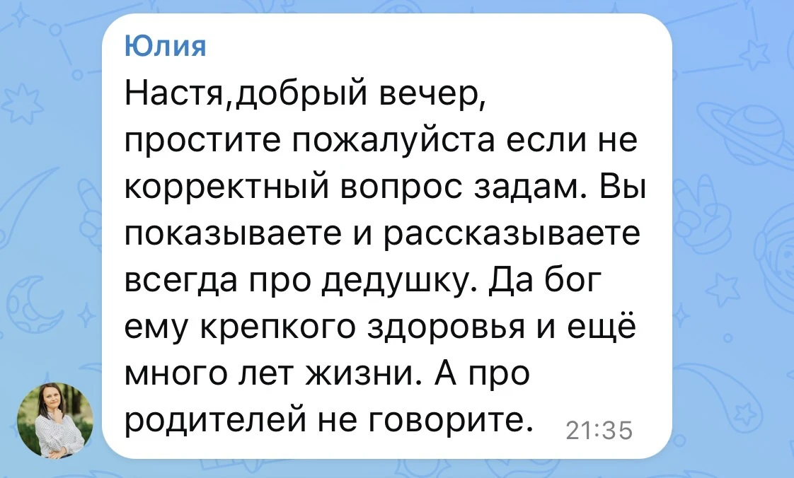 Изображение из сообщения канала
