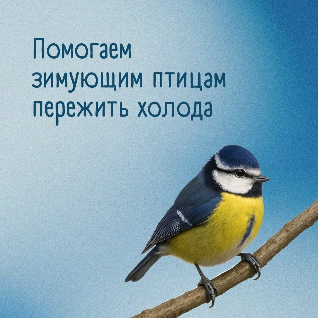 Позаботиться о пернатых может каждый! 🐦❄️