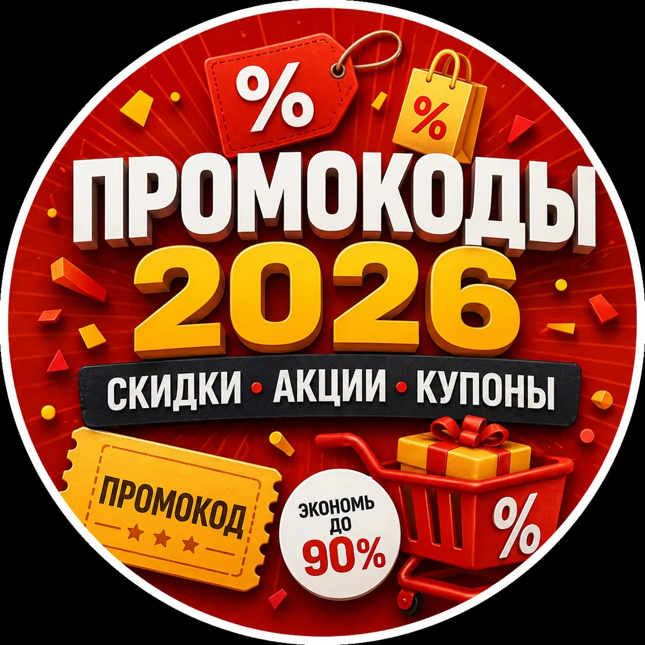 Промокод Промокоды Promokody  Купон Скидки АПРЕЛЬ 2026 Promokodi Promokod | Яндекс маркет Мегамаркет Озон Купер Самокат Пятерочка Перекресток Магнит доставка Еда