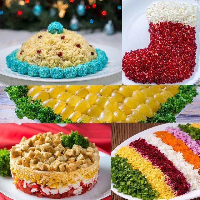 Салаты | Десерты - праздничные закуски Готовка, Рецепты, Домашние, Быстрые