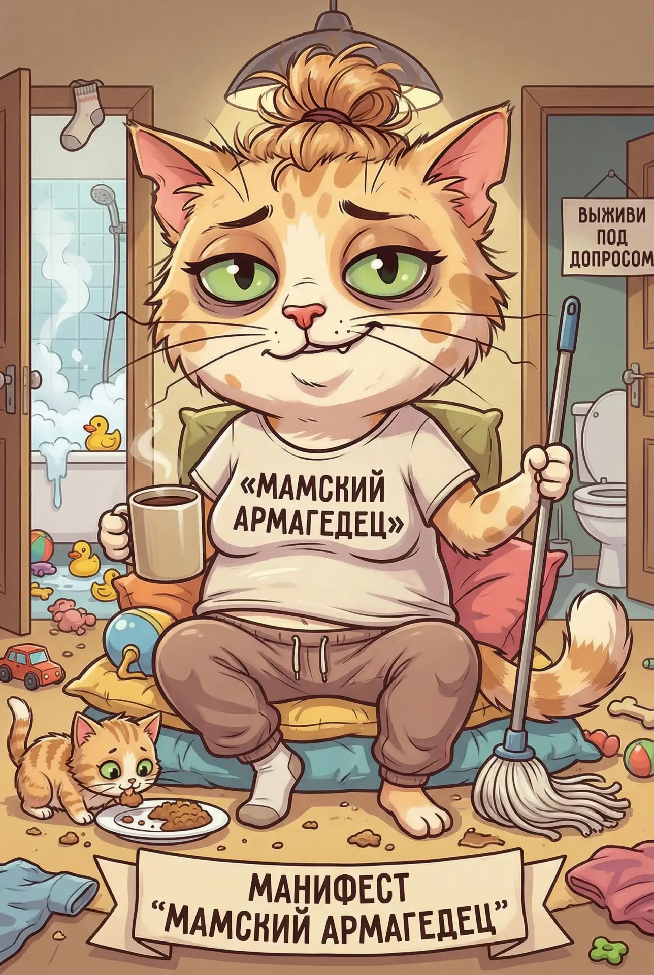 МАНИФЕСТ "МАМСКИЙ АРМАГЕДЕЦ" (18+ по нервам) 💣

Здесь не про "мамочку-богиню". 👑

Здесь про маму, 