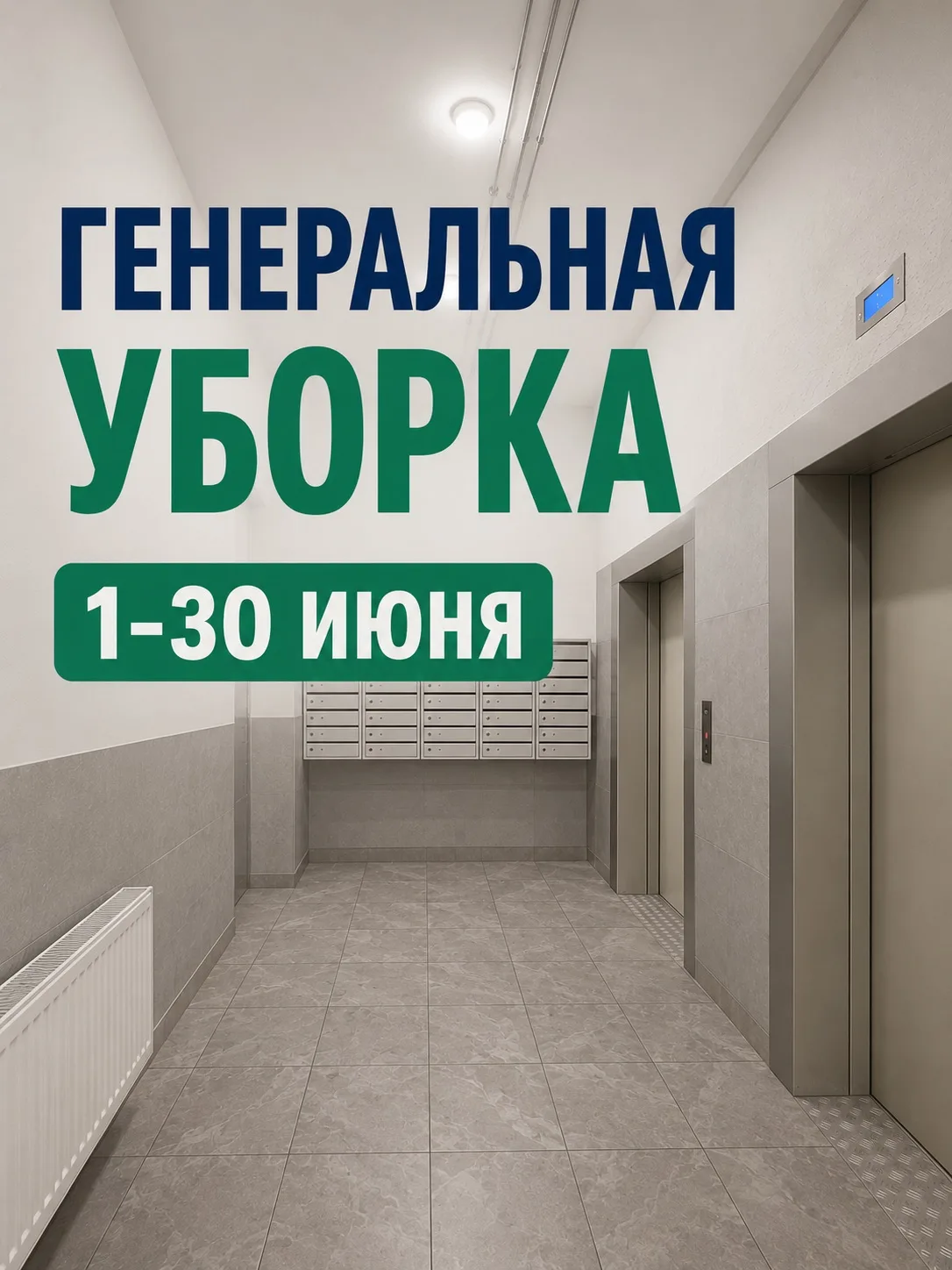 Уважаемые жители!
 
🪣 с 1 по 30 июня будет проводиться генеральная уборка. 
 
Просим убрать велосип
