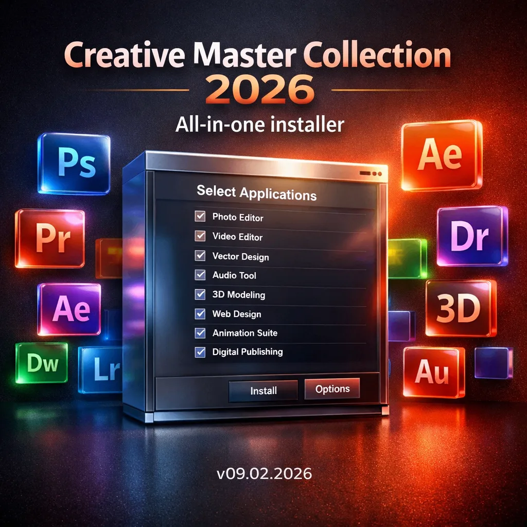🔥Adobe Creative Master Collection 2026 v09.02.2026 — весь софт Adobe в одном установщике!

Это полн