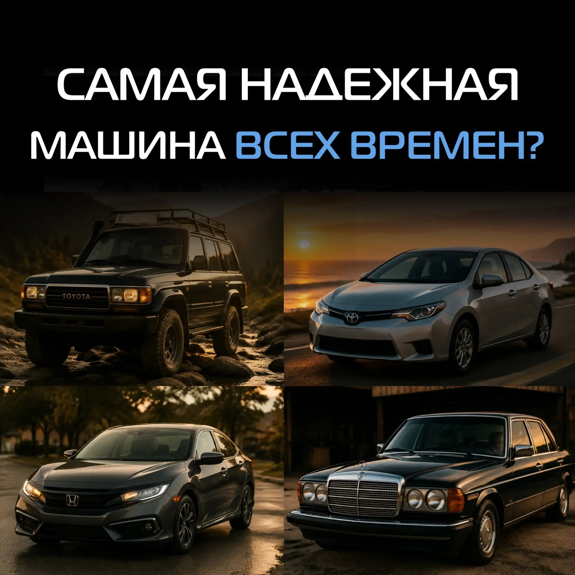 🚗 Самая надёжная машина всех времён — какая? 

Каждый автолюбитель хотя бы раз участвовал в этом сп
